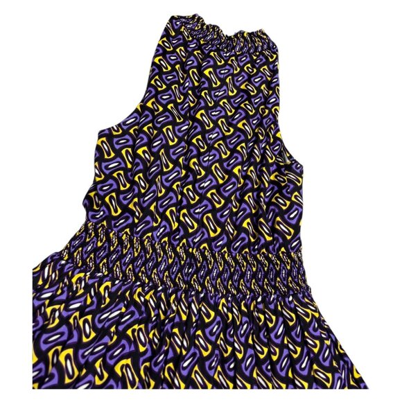 PRADA Stunning Luxury Designer 2014 A-Line Print Cute Mini Dress Size 8 Medium - Picture 4 of 9